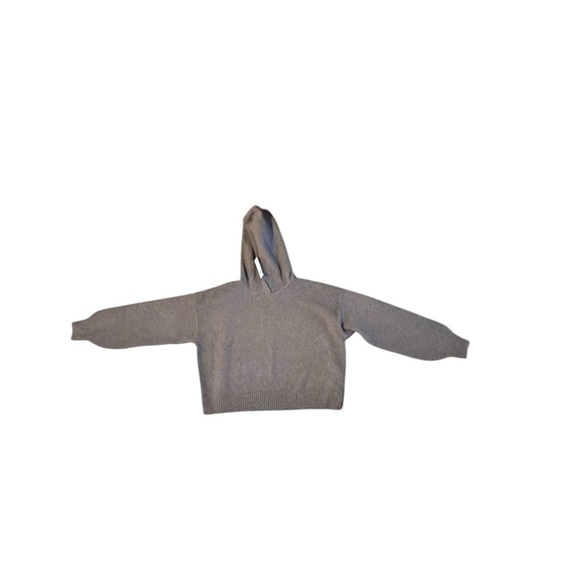 NEW Hollister Women's Cropped Brown Sweater Light Weight Hooded Size Small NWT - Picture 4 of 10